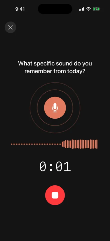 Recording screen